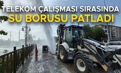 BASINÇLI SU METRELERCE YUKARIYA FIRLADI