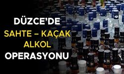 LİTRELERCE SAHTE – KAÇAK ALKOL ELE GEÇİRİLDİ