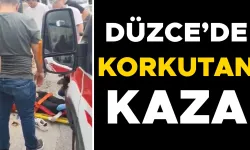 OTOMOBİL VE MOTOSİKLET ÇARPIŞTI: 2 YARALI