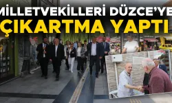 YENİ PARTİ HEYETİ DÜZCE’DE ESNAFLARI ZİYARET ETTİ