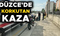 YERE SAVRULAN KADIN SÜRÜCÜ YARALANDI
