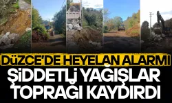 DÜZCE’DE MEYDANA GELEN HEYELANLARIN ARDINDAN EKİPLER SEFERBER OLDU