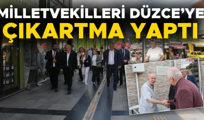 YENİ PARTİ HEYETİ DÜZCE’DE ESNAFLARI ZİYARET ETTİ