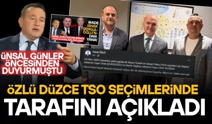 ÖZLÜ’DEN İSHAK ŞENGÜLOĞLU’NA AÇIK DESTEK