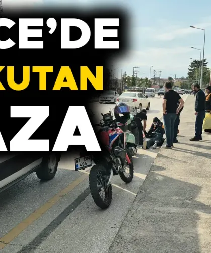 YERE SAVRULAN KADIN SÜRÜCÜ YARALANDI