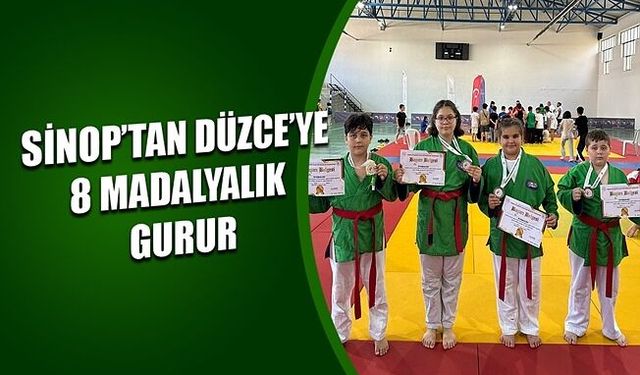 DÜZCELİ MİNİK KURAŞÇILARDAN MADALYA YAĞMURU
