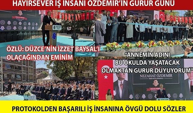 “TÜM DÜZCE İÇİN İFTİHAR KAYNAĞI VE ROL MODELDİR”