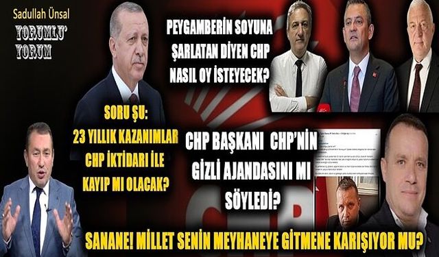 CHP’Lİ BAŞKANDAN HZ. PEYGAMBERE ALENİ HAKARET!