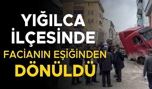 SÜRÜCÜ KONTROLÜNÜ KAYBETTİ TIR MARKETE GİRDİ