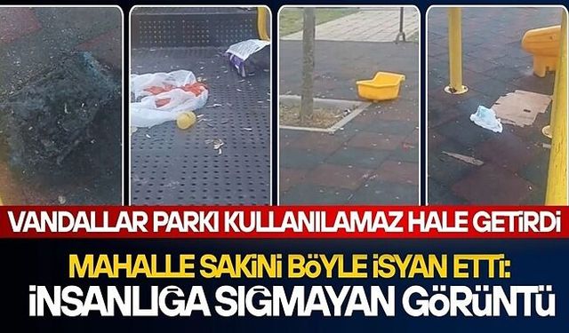 MAHALLE SAKİNİ BÖYLE İSYAN ETTİ: İNSANLIĞA SIĞMAYAN GÖRÜNTÜ