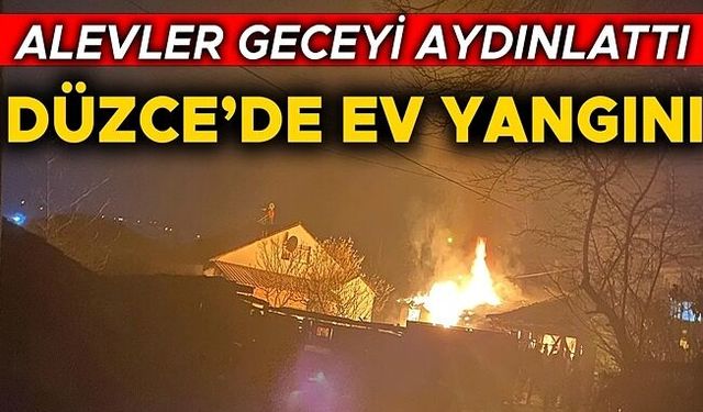 TEK KATLI EV TAMAMEN YANARAK KULLANILAMAZ HALE GELDİ