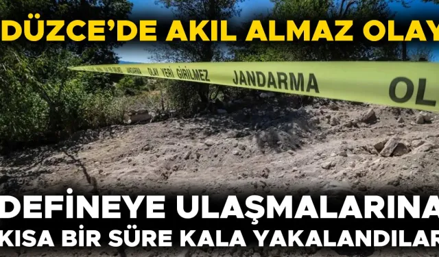 KAÇAK KAZI YAPAN İKİ KİŞİ JANDARMA TARAFINDAN GÖZALTINA ALINDI