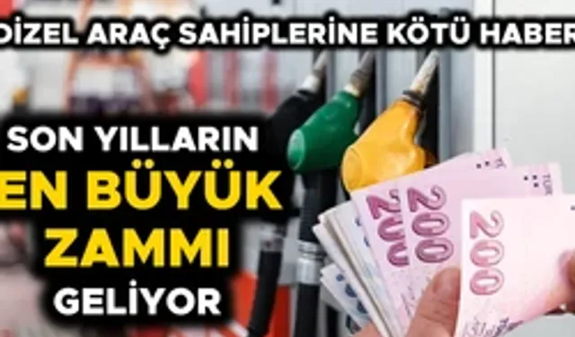 MOTORİN FİYATLARI 90 TL’NİN ÜZERİNE ÇIKACAK