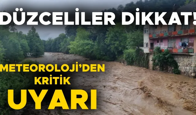 SEL VE HEYELAN RİSKİ VAR!