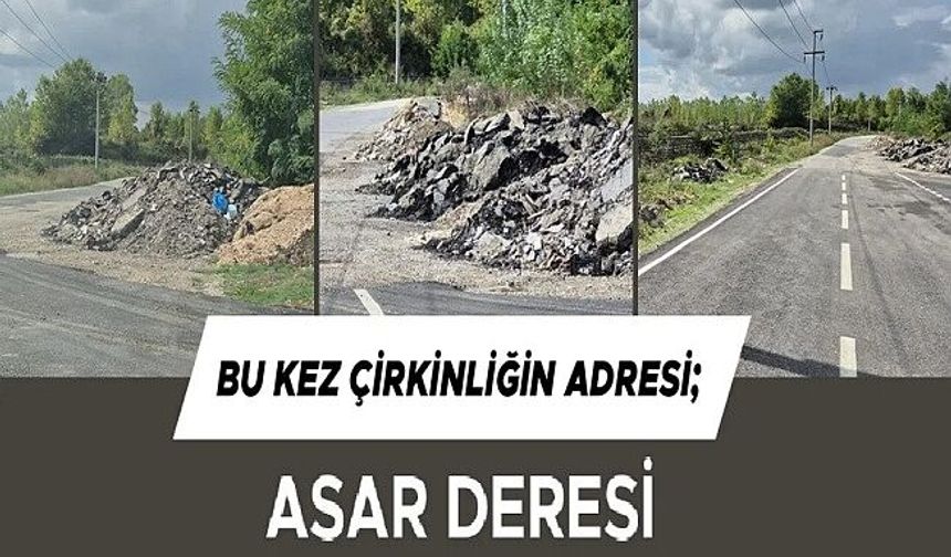 YOL KENARI MI ATIK İNŞAAT ÇÖPLÜĞÜ MÜ!