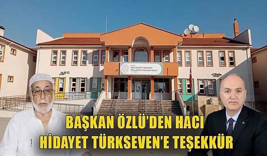 “BU ANLAMLI YATIRIM İÇİN GÖNÜLDEN TEŞEKKÜRLERİMİ SUNUYORUM”