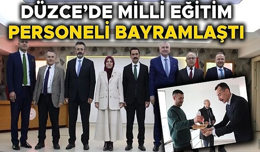 MİLLİ EĞİTİM MÜDÜRÜ ÖZER PERSONELİNİN RAMAZAN BAYRAMINI KUTLADI