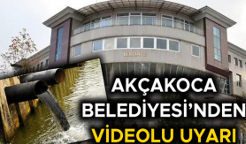 “ATIK YAĞLAR AKÇAKOCA’YA ZARAR VERİYOR”