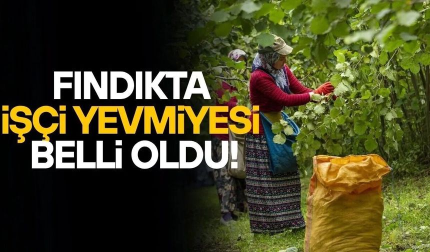 FINDIK HASADI ÖNCESİ YEVMİYE PROTOKOLÜ İMZALANDI