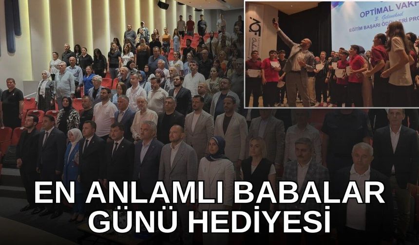 BURHAN ÖZDEMİR'DEN OKULLARINDA DERECE YAPAN ÖĞRENCİLERE BAŞARI BELGELERİ VE BURSLAR VERİLDİ