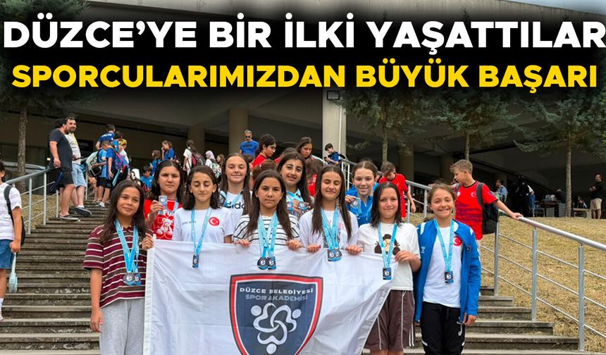 14 MADALYA İLE DÜZCE’YE DÖNDÜLER