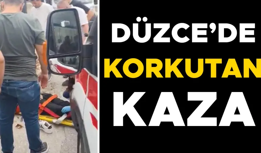 OTOMOBİL VE MOTOSİKLET ÇARPIŞTI: 2 YARALI