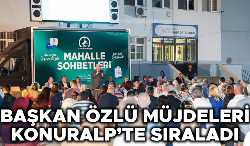 “KONURALP’E MUHTEŞEM BİR CAMİ VE MÜZE YAPIYORUZ”