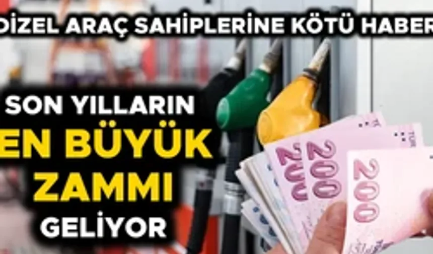 MOTORİN FİYATLARI 90 TL’NİN ÜZERİNE ÇIKACAK