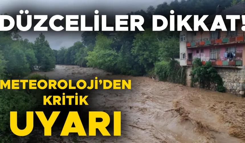 SEL VE HEYELAN RİSKİ VAR!