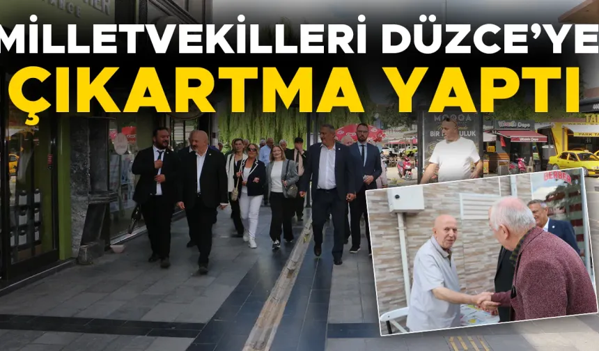 YENİ PARTİ HEYETİ DÜZCE’DE ESNAFLARI ZİYARET ETTİ