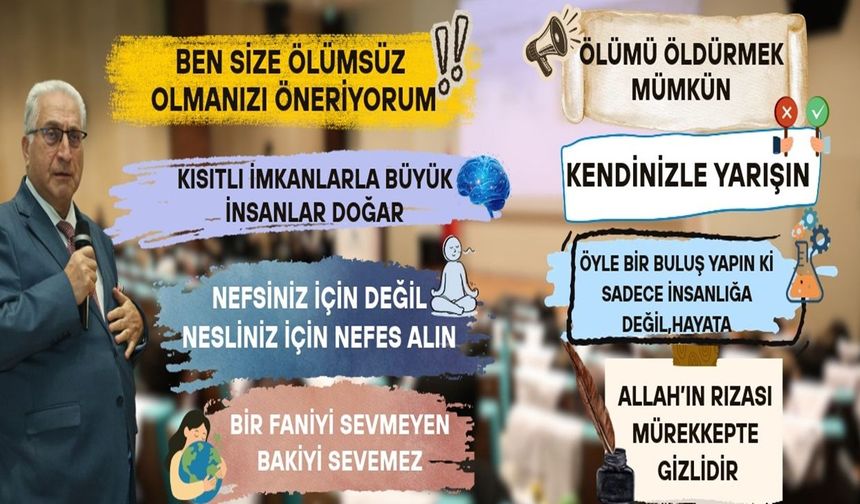 DEKAN PROF. DR ÇALIŞKAN DAVET ETTİ, DÜNYACA ÜNLÜ PROF. DR. AYDIN KONUŞMA YAPTI