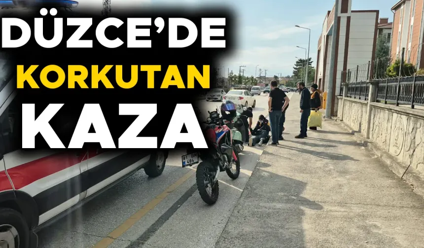 YERE SAVRULAN KADIN SÜRÜCÜ YARALANDI