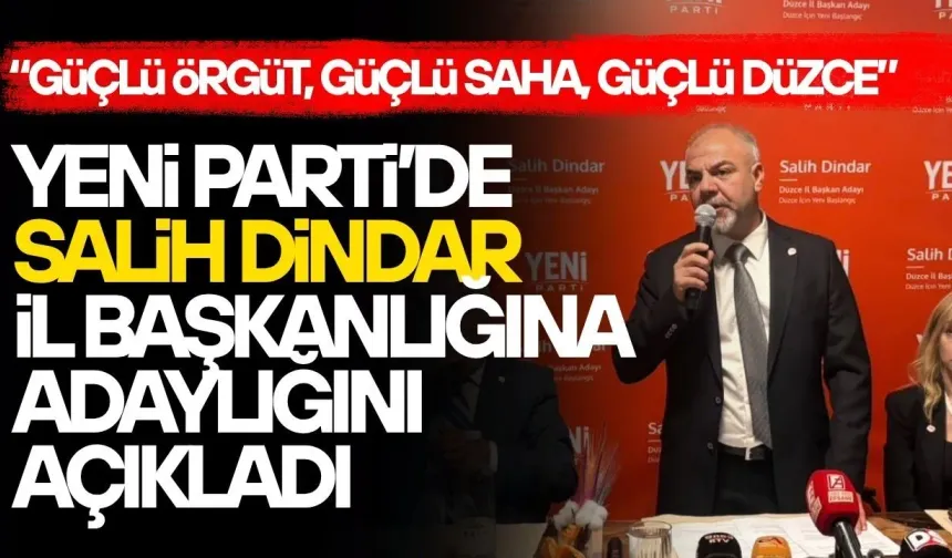 DİNDAR: “AYRIŞTIRMAYA DEĞİL, BİRLEŞTİRMEYE GELİYORUZ”