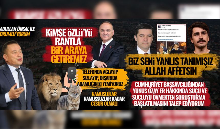 ÇAKALLARA, VASIFSIZLARA FARUK ÖZLÜ’YÜ YEDİRMEYİZ!