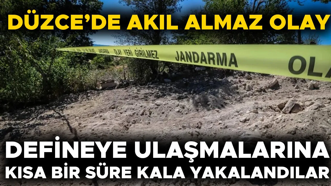 KAÇAK KAZI YAPAN İKİ KİŞİ JANDARMA TARAFINDAN GÖZALTINA ALINDI