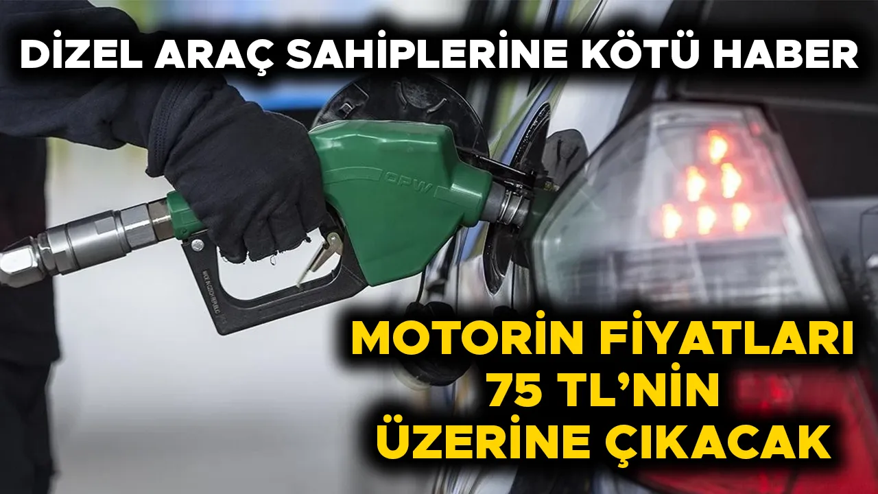 MOTORİNE KALLAVİ ZAM GELİYOR…