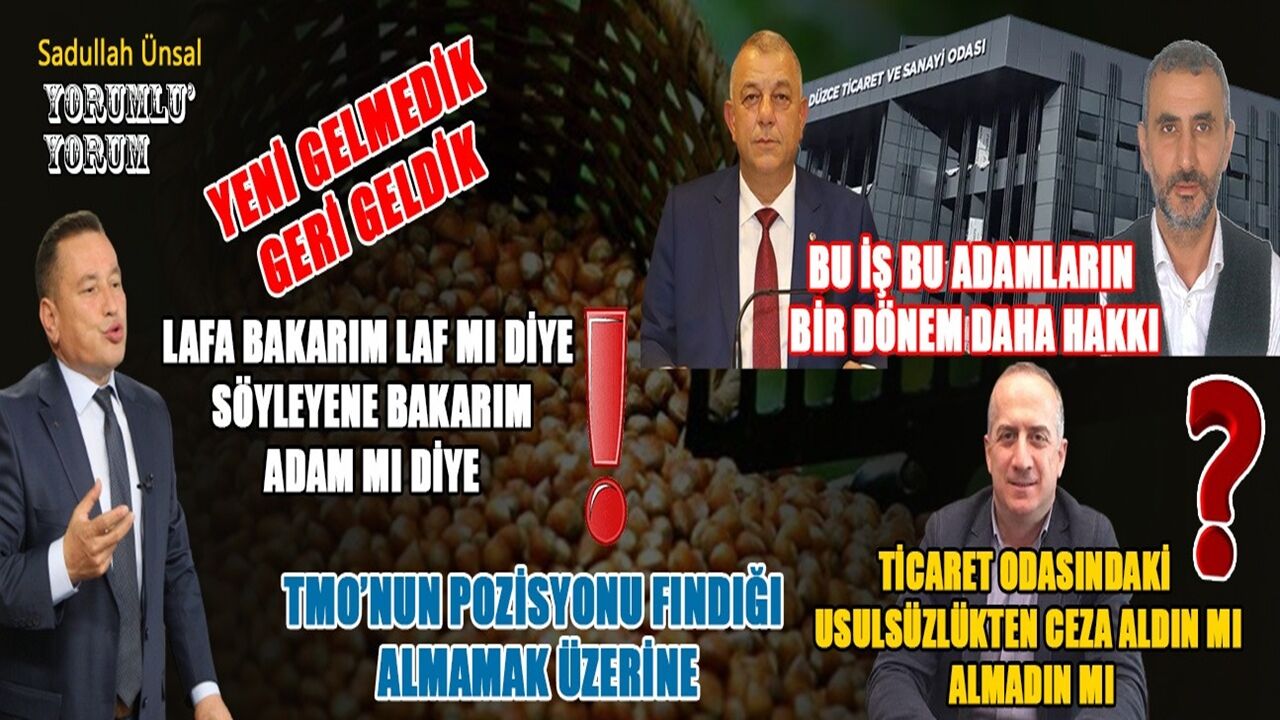 “SABREDİN” DİYORLAR: FINDIKÇIYI EVLİYA MI YAPACAKSINIZ?