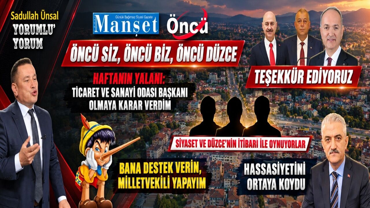 DÜZCE’DE 3 BÜROKRAT BAHARI GÖREMEYECEK!