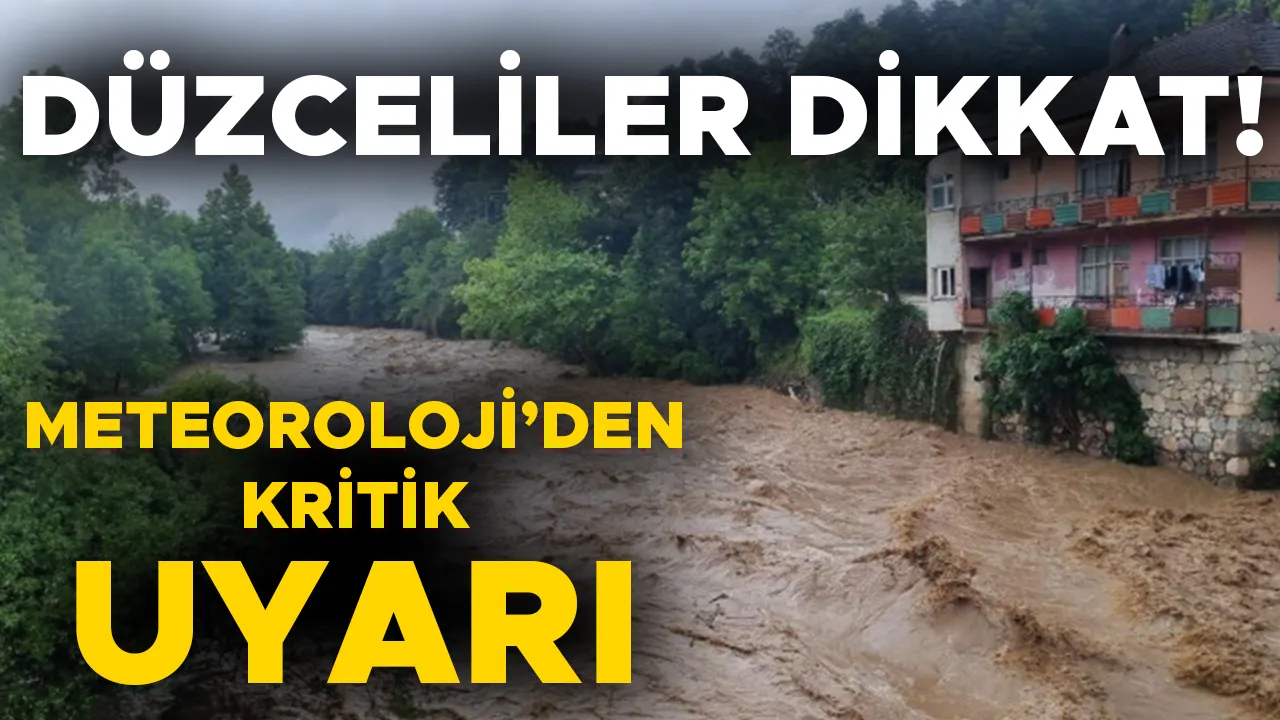 SEL VE HEYELAN RİSKİ VAR!