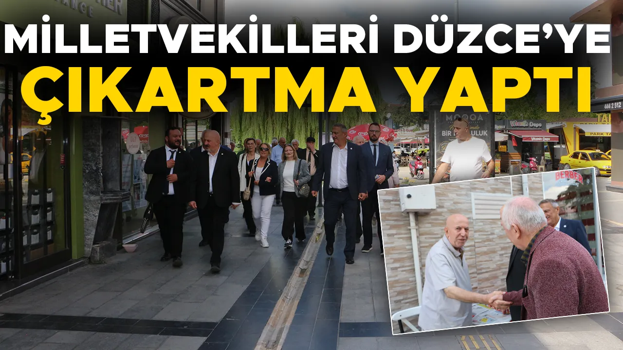 YENİ PARTİ HEYETİ DÜZCE’DE ESNAFLARI ZİYARET ETTİ