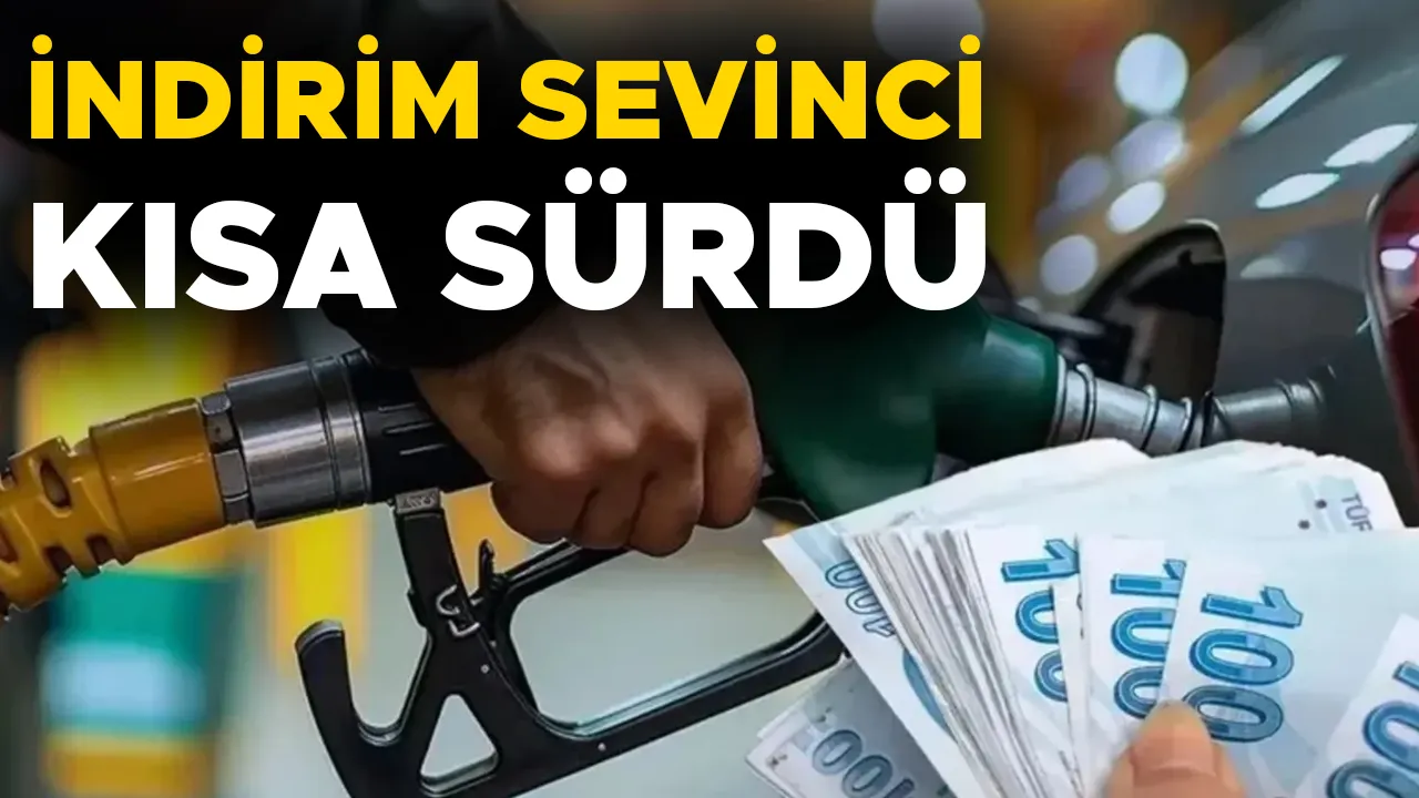 MOTORİNE İNDİRİMİN ARDINDAN ZAM GELDİ