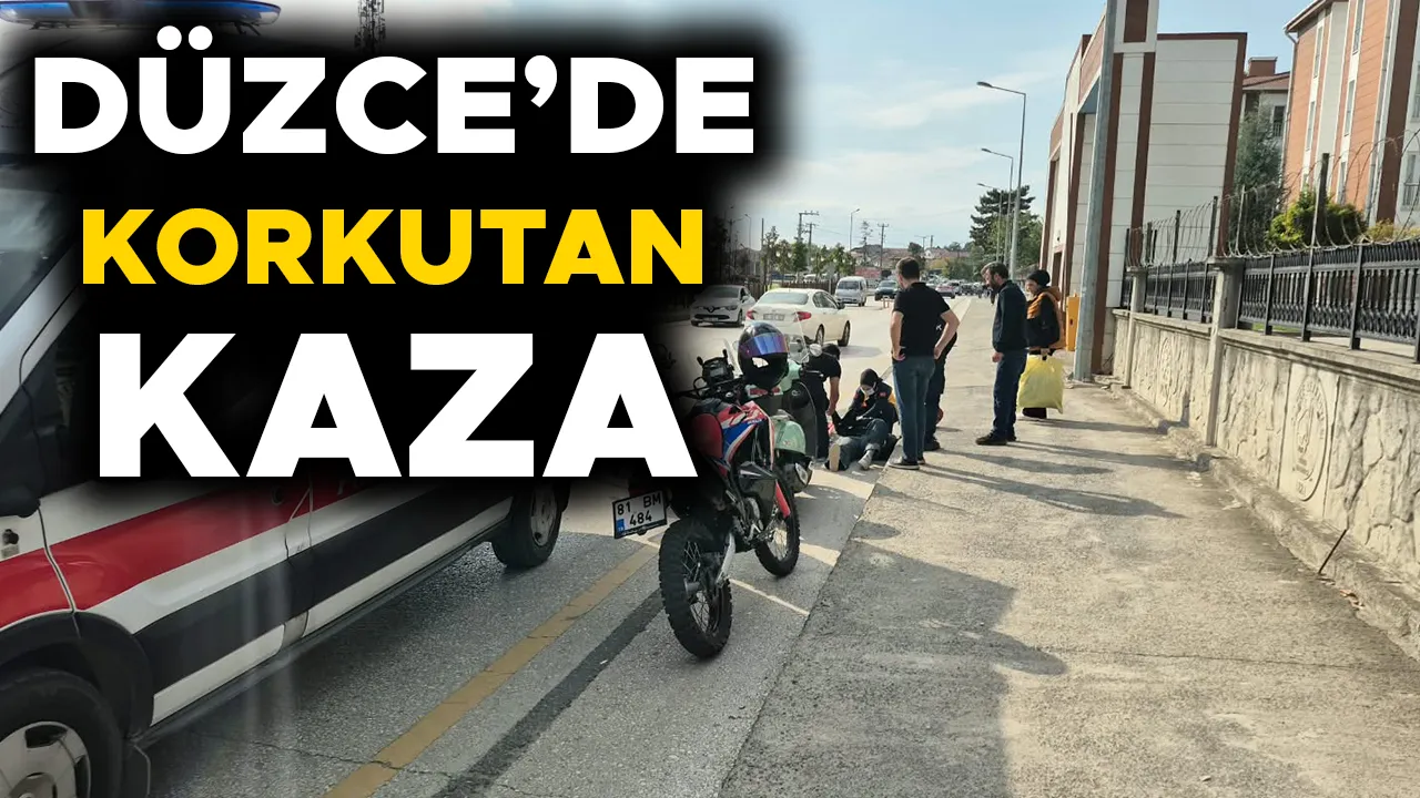 YERE SAVRULAN KADIN SÜRÜCÜ YARALANDI